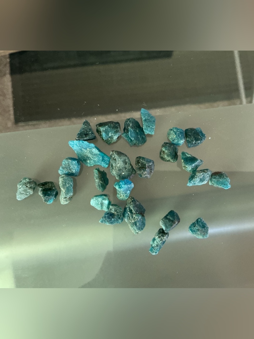 Raw Blue Apatite Crystals